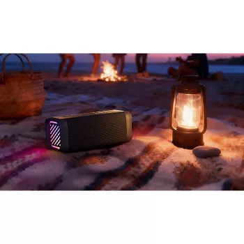 Mono portatīvais skaļrunis Philips TAS5000EB, 35 W RMS, 2-virzienu, Bluetooth, 30 m darbības rādiuss, melns