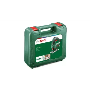 Finzēģis Bosch PST 700 E, augšējais rokturis, 500 W, 3100 gājieni/min, 70 mm koksne, 45° slīpums