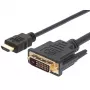Techly HDMI-DVI-D kabelis 3m ICOC HDMI-D-030