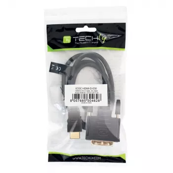 Techly HDMI-DVI-D kabelis 3m ICOC HDMI-D-030