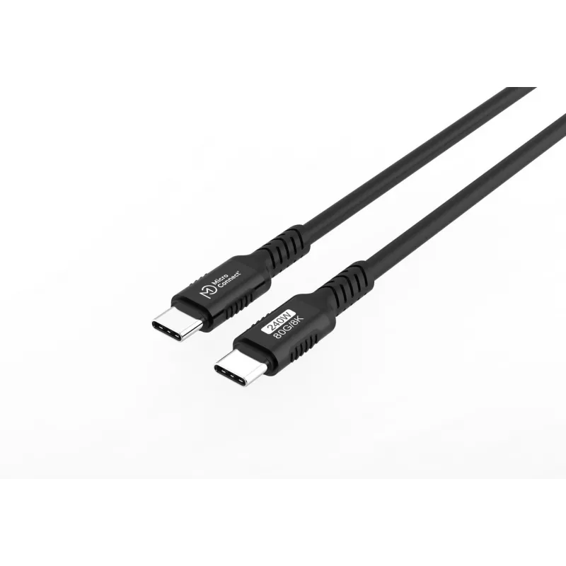 USB kabelis MicroConnect MC-USB4-CC80LQ-1 — USB4 Gen 3x2, 240W, 80 Gbps, 8K60Hz