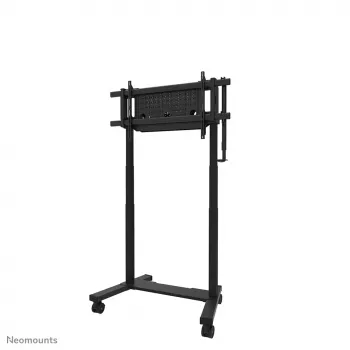 TV ratiņi Neomounts FL55-975BL1 motorizēti 75–115 collu ekrāniem, tērauds, melns, max 160 kg, augstums 2154 mm
