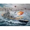 Kara flotes modelis Revell Bismarck montāžas komplekts 1:350