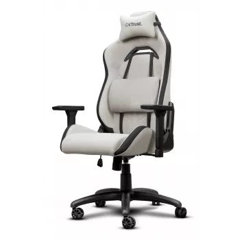 Trust 25532 spēļu krēsls, PC gaming krēsls, polsterēts sēdeklis, bēšs
