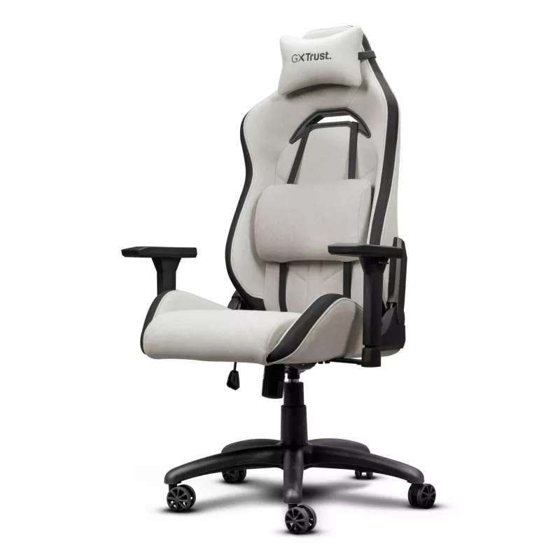 Trust 25532 spēļu krēsls, PC gaming krēsls, polsterēts sēdeklis, bēšs