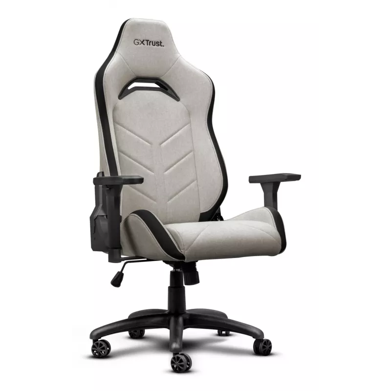 Trust 25532 spēļu krēsls, PC gaming krēsls, polsterēts sēdeklis, bēšs