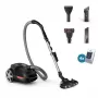 Cilindriskais putekļsūcējs Philips XD6142/12 — 900 W, 4 L putekļu maiss, HEPA filtrs, melns