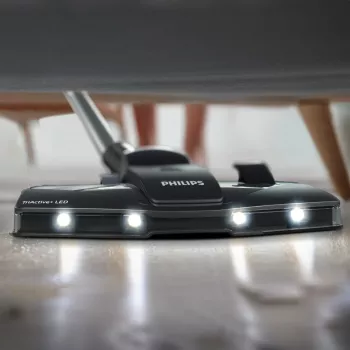 Cilindriskais putekļsūcējs Philips XD6142/12 — 900 W, 4 L putekļu maiss, HEPA filtrs, melns