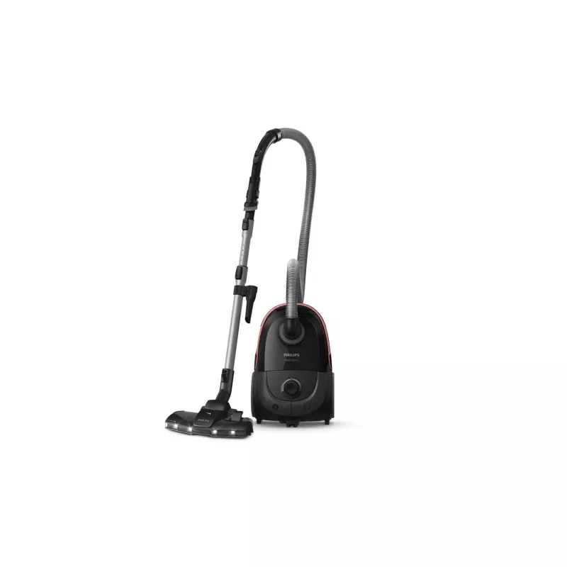 Cilindriskais putekļsūcējs Philips XD6142/12 — 900 W, 4 L putekļu maiss, HEPA filtrs, melns