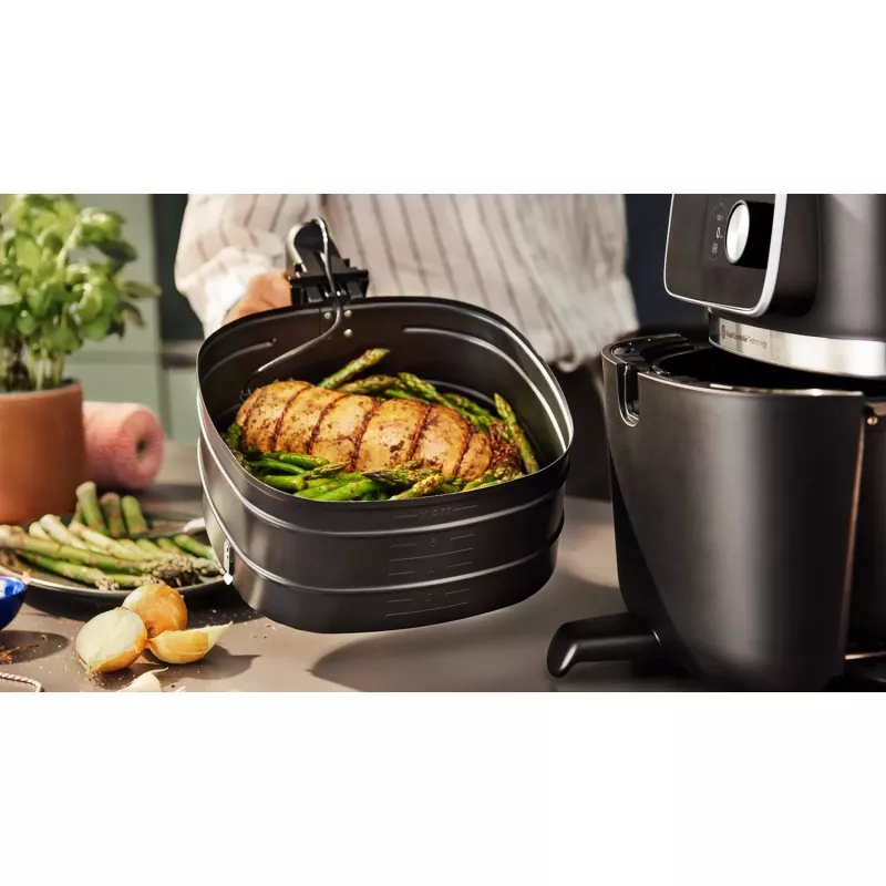 Gaisa fritieris Philips 7000 sērija HD9876/90 — 8.3 L, 2200 W, 22 programmas, Rapid Air, Melns