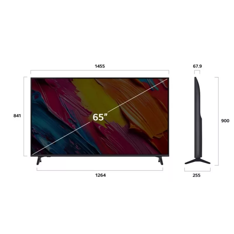 LG QNED AI 65QNED70A6A televizors 165,1 cm (65 collas) 4K Ultra HD Smart TV Wi-Fi Melns