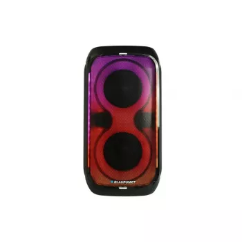 Skaļruņu sistēma BLAUPUNKT PB60X — 120W RMS, Bluetooth A2DP, FM, LED displejs, 7000mAh akumulators, 18h, AUX, tālvadība, 568×322×321 mm