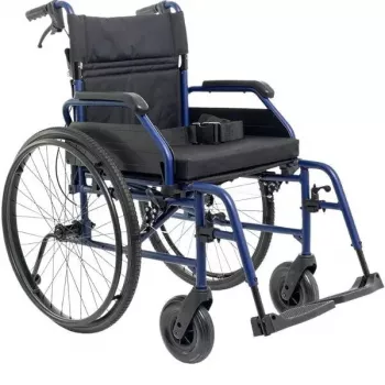Ratlītkrēsls MDH NAVY1 alumīnija, sēdekļa izmērs 43×42 cm, maksimālā slodze 120 kg, salokāms, 14.4 kg