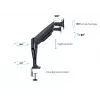 Multibrackets M Deskmount Gāzes Atsperes Divu Monitoru Stiprinājums Melns