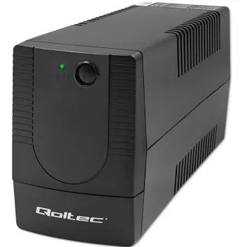 Nepārtrauktās barošanas avots QOLTEC 53773 0.85 kVA (480 W) Line-Interactive, 1x E tipa kontaktligzda, 7 Ah akumulators