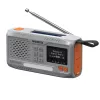 Portatīvais uztīšanas radio Marmitek RESQ 100 — DAB/DAB+/FM, 3 W, LCD, USB-C, 3.5 mm ligzda, gaiši pelēks