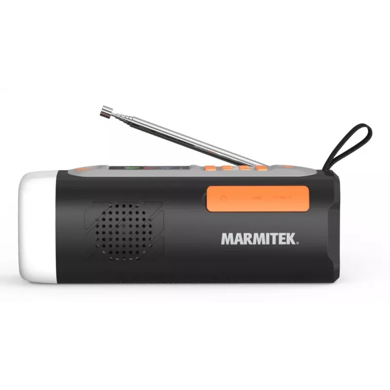 Marmitek RESQ 200 – Uztināmais radio, pārnēsājams, analogais un digitālais, DAB, DAB+, FM, 87.5 - 108 MHz, 170 - 240 MHz, 3 W