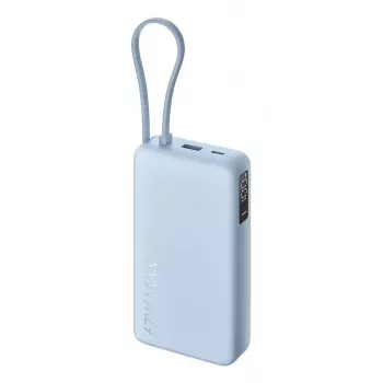 Power bank Xiaomi 67W 20000 mAh Li-Ion Zils — 11,1 V, USB-A + USB-C, atbalsta 3 ierīces