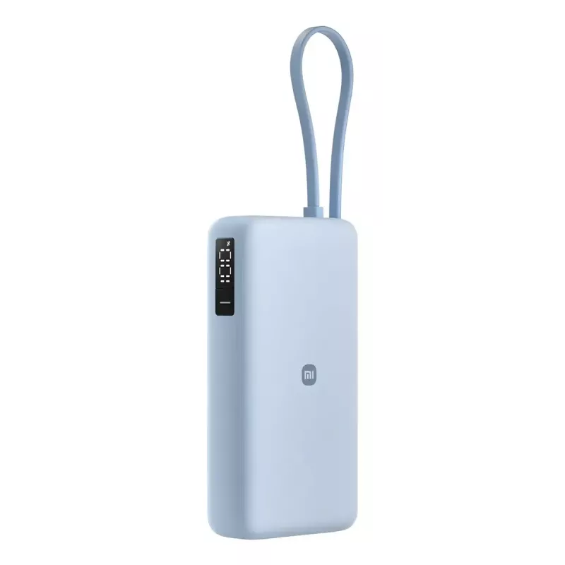 Power bank Xiaomi 67W 20000 mAh Li-Ion Zils — 11,1 V, USB-A + USB-C, atbalsta 3 ierīces