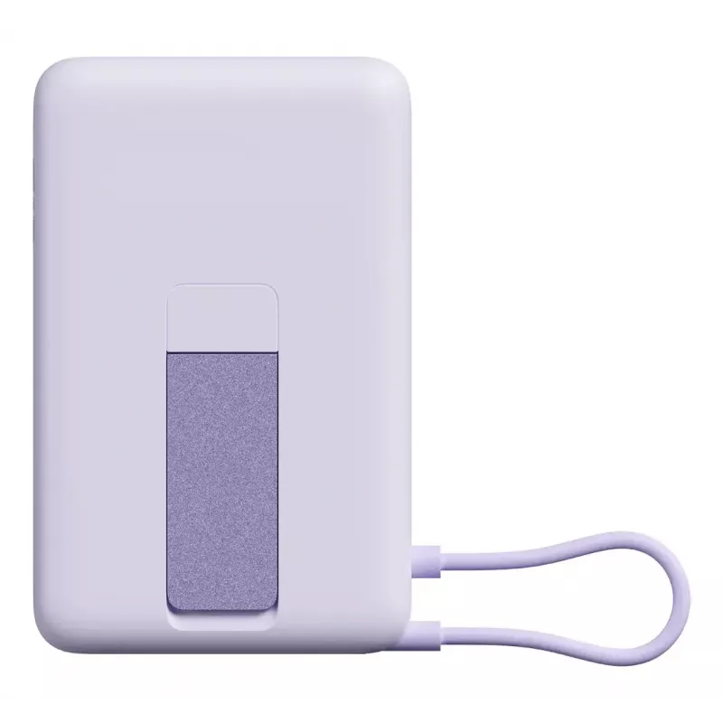 Power bank Xiaomi BHR08PAGL 5900 mAh Li-Ion ar bezvadu uzlādi, 1x USB-C, Violeta