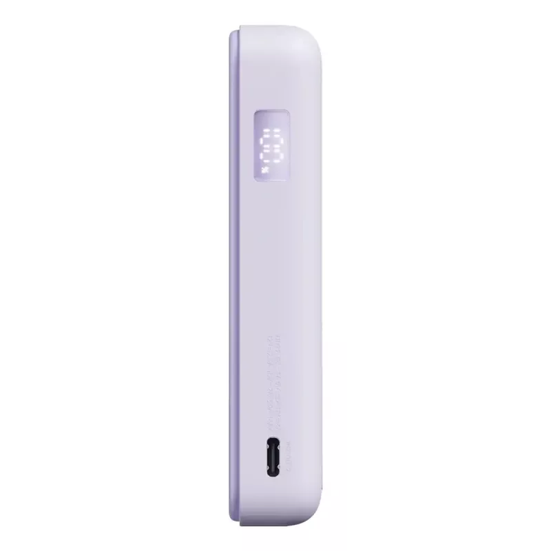 Power bank Xiaomi BHR08PAGL 5900 mAh Li-Ion ar bezvadu uzlādi, 1x USB-C, Violeta
