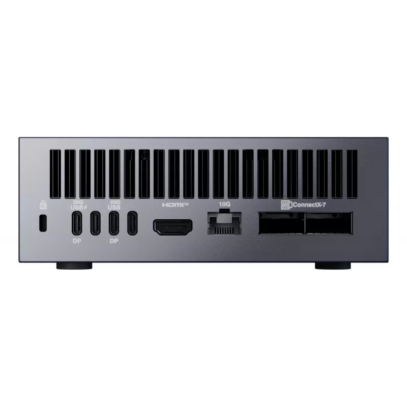 Mini dators ASUS Ascent GX10 GX10-GG0027BN — GB10 CPU, 128 GB LPDDR5x, 4 TB SSD, NVIDIA Blackwell, 240W, Pelēks