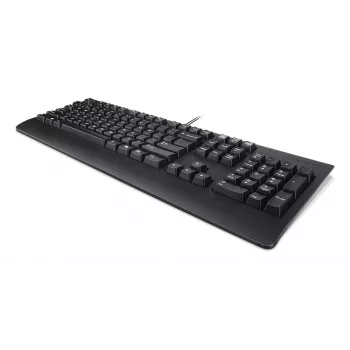 Vadu pilnizmēra tastatūra Lenovo Preferred Pro II USB US English Melna, 104 taustiņi, plunger slēdži, 2 m kabelis
