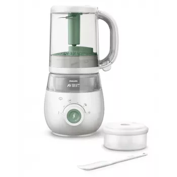 Philips AVENT Premium SCF885 4-in-1 Tvaicētājs un Blenderis, 0.24 L, 1 L, Zaļš, Balts