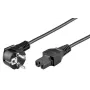 Microconnect PE010419 strāvas kabelis, melns, 2 m, C15 savienotājs