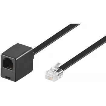 Microconnect MPK103FB telefona kabelis 3 m Melns