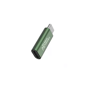 USB-C pagarinātāja kabelis MicroConnect MC-SMART-CCADAP-100W — USB-C uz USB-C, USB 2.0, zaļš