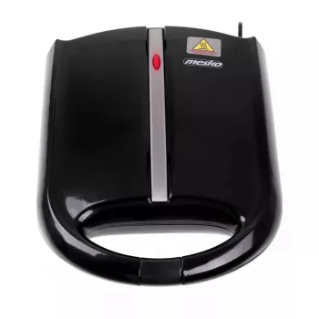 Vafeļu dzelzs Mesko MS 3041 — 1600 W, melna, izgatavo 24 eliptiskas vafeles (220–240 V)