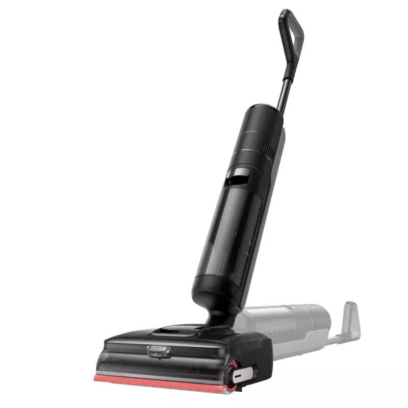 Dreame H15 Pro FoamWash elektriskā mopa ar putu tīrīšanu, sausā un mitrā tīrīšana, bezputekļu maisiņa, 400 W, melna/sarkana, 30000 mAh