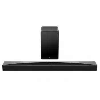 Skaņas josla TCL Q75H 620W 5.1.2-kanālu ar bezvadu aktīvo zemfrekvences skaļruni, HDMI 2.1, Bluetooth 5.3, Wi‑Fi 5, 1040×110×58 mm