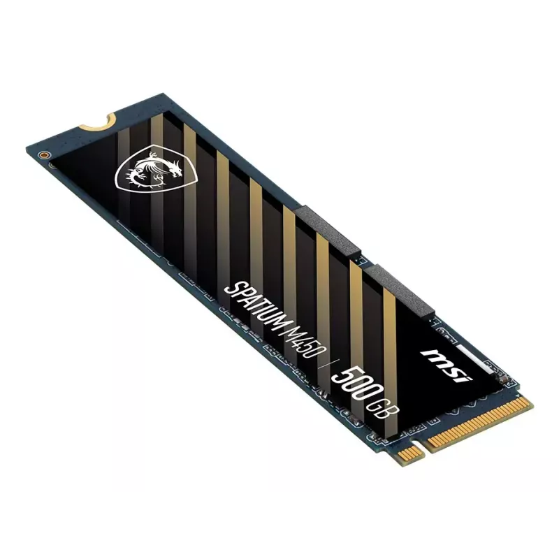 SSD M.2 NVMe MSI Spatium M450 500GB PCIe 4.0, 3D NAND, lasīšana 3600 MB/s, rakstīšana 2300 MB/s