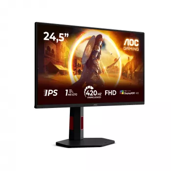 AOC G4 25G4KUR dators monitors 62.2 cm (24,5 collas) 1920 x 1080 pikseļi Full HD LED Melns, Sarkans