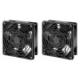 Intellinet 2 ventilatoru ventilācijas iekārta 19 collu sienas skapjiem, jumta montāža, 1,8 m strāvas kabelis ar EU CEE 7/7 kontaktdakšu, formāts 120 x 120 mm, zemējuma komplekts iekļauts, melna