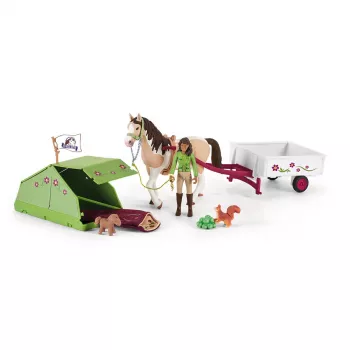 Schleich HORSE CLUB Sarah's Camping Adventure – Kempinga piedzīvojumu komplekts