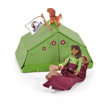Schleich HORSE CLUB Sarah's Camping Adventure – Kempinga piedzīvojumu komplekts