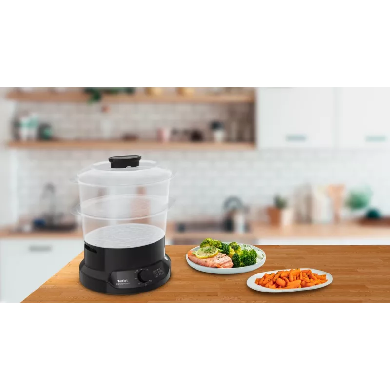 Tefal Minicompact VC139810 tvaika katls ar 2 groziem, 800 W, melns
