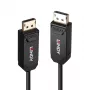 Lindy 10m šķiedru optikas hibrīda DP 2.0 UHBR10 kabelis, 10 m, DisplayPort, DisplayPort, vīriešu, vīriešu, 7680 x 4320 pikseļi