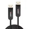 Lindy 10m šķiedru optikas hibrīda DP 2.0 UHBR10 kabelis, 10 m, DisplayPort, DisplayPort, vīriešu, vīriešu, 7680 x 4320 pikseļi