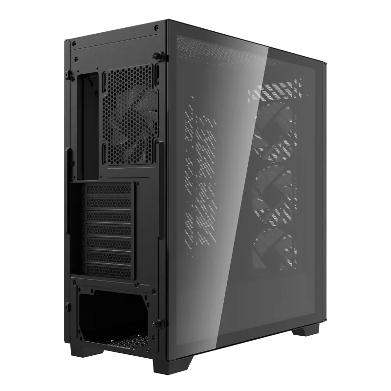 XPG VALOR AIR PRO Mid-Tower korpuss, Midi Tower, PC, Melns, ATX, EATX, micro ATX, Mini-ATX, SPCC, Rūdīts stikls, Multi