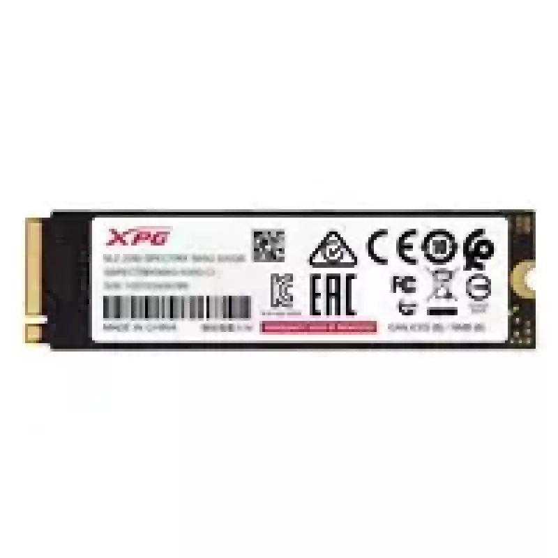 SSD ADATA XPG SPECTRIX S65G 500GB PCIe Gen4x4 M.2 2280 NVMe Lasīšana 5000MB/s Rakstīšana 2700MB/s