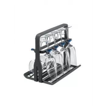 Vīna glāžu turētājs Electrolux 9029795540 — melns, 8 glāzēm, H260×W220×D330 mm