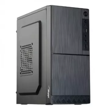 Akyga AK35BK Micro ATX datora korpuss, Micro ATX / Flex ATX / Mini ITX, 2x USB 2.0, bez barošanas bloka, melns