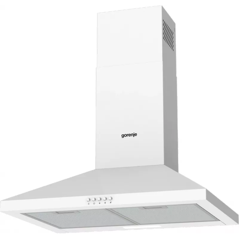 Gorenje KH60A F2LB WH WHC629E4W RL_G400 Tvaika nosūcējs, 450 m³/h, sienas, balts