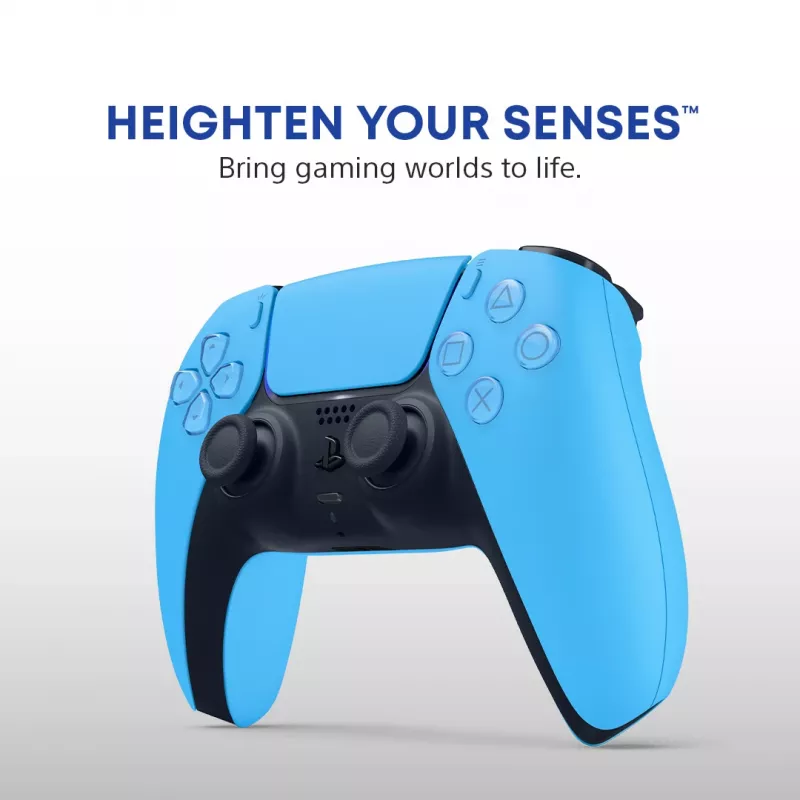 Spēļu kontrolieris Sony DualSense v3 Zils — Bluetooth/USB, USB-C, iebūvēts akumulators, PlayStation 5 saderīgs