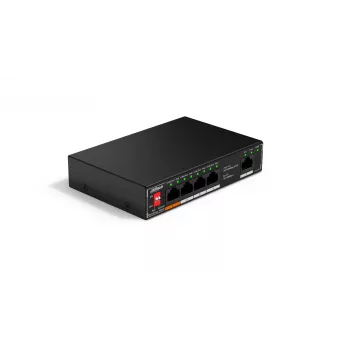 Dahua Technology PoE SF1005P Nepārvaldāms L2 Fast Ethernet (10/100) tīkla slēdzis ar PoE, melns