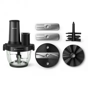 Philips 5000 series HR1507/00 elektriskais virtuves kombains 2 L 650 W Melns